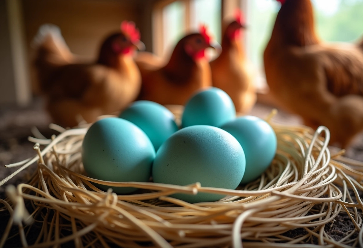 poules bleues